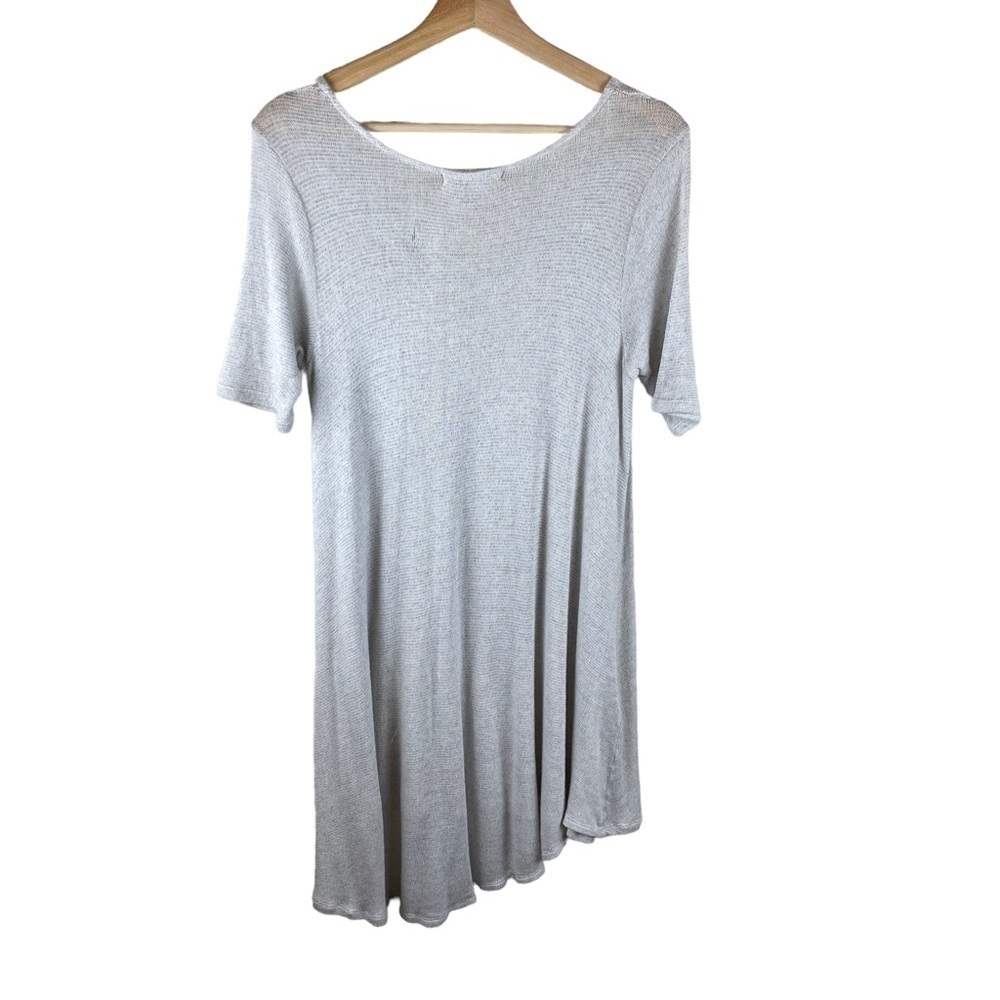 Joah Brown Short Sleeve Lace Up Tunic Size S/M - Picture 4 of 7